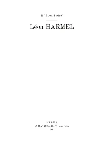 Copertina dell'edizione: Le « Bon Père » Léon Harmel