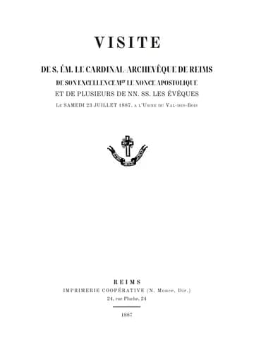 Couverture de l'édition : Visite au Val-des-Bois du cardinal-archevêque de Reims